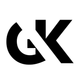 GK monogram on light background