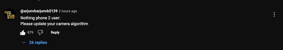 Nothing community comment