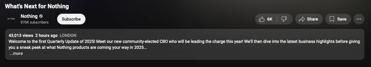 Nothing Phone 2 YouTube